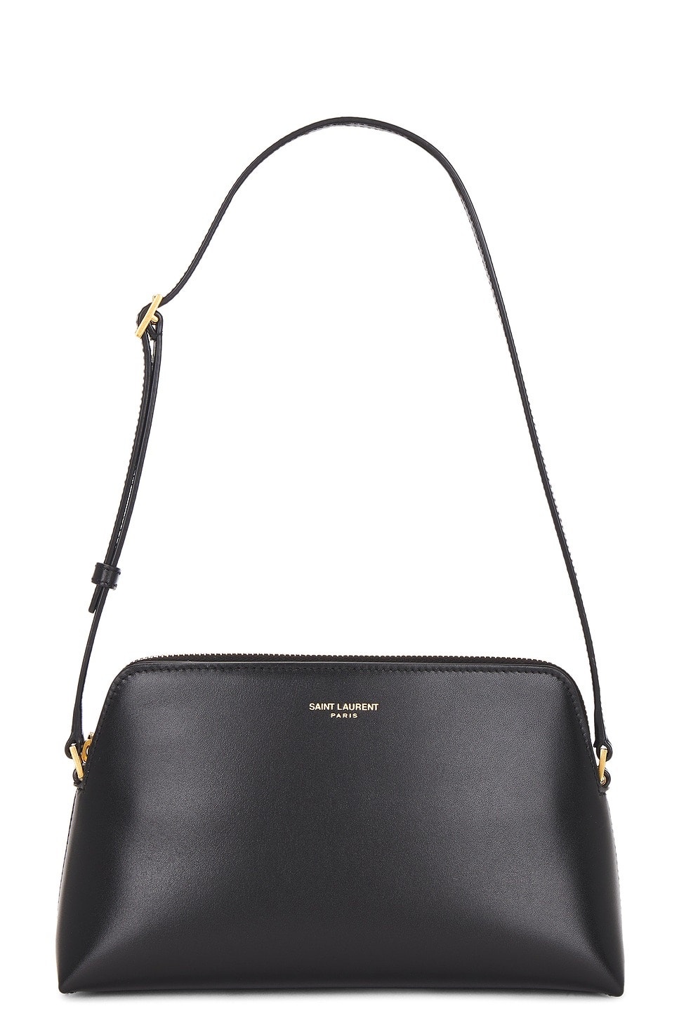 Saint Laurent Pouch On Strap Black Calfskin Crossbody Bag Nero Leather Nwt